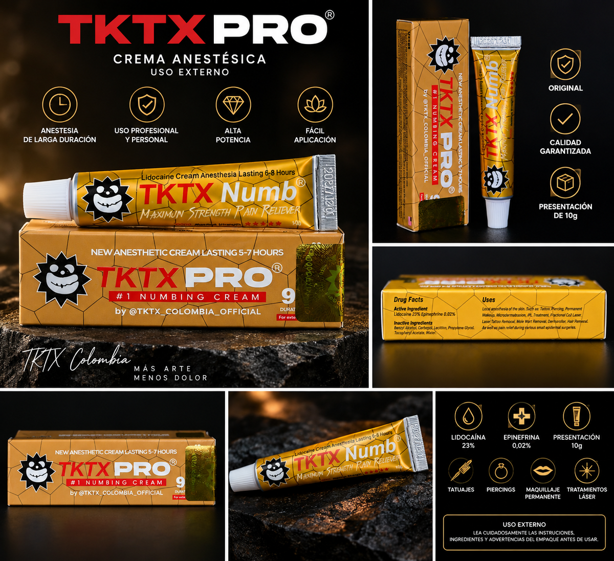 TKTX PRO 90% 10g | TKTX Colombia