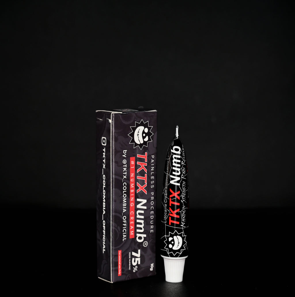 Caja y tubo de TKTX 75% Original 10g - TKTX Colombia