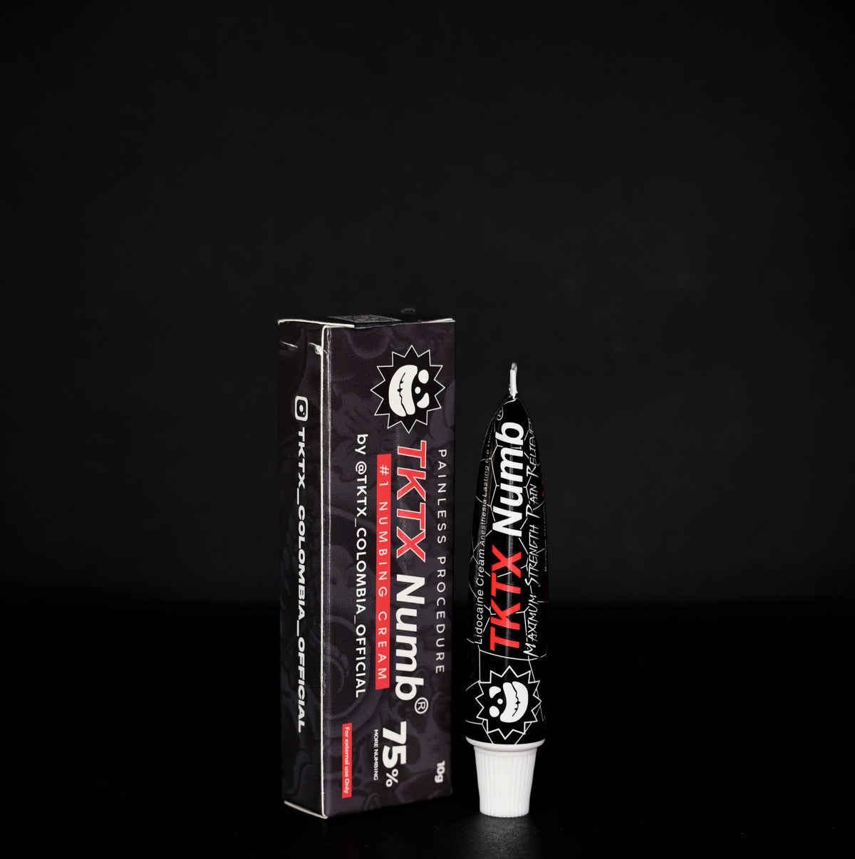 Caja y tubo de TKTX 75% Original 10g - TKTX Colombia